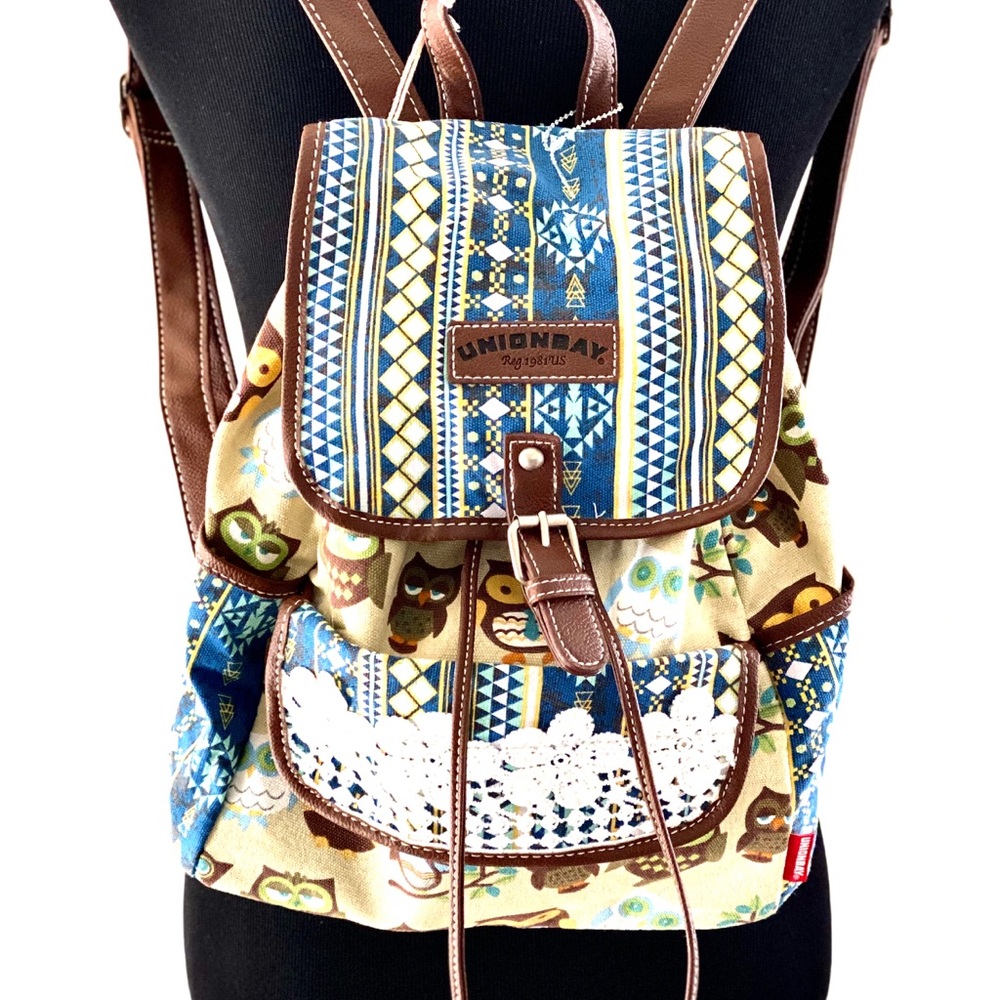 Union Bay Canvas Mini Pack Owls and Geometric